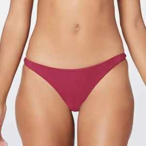 L*Space Pointelle Rib Camacho Bottom, cabernet